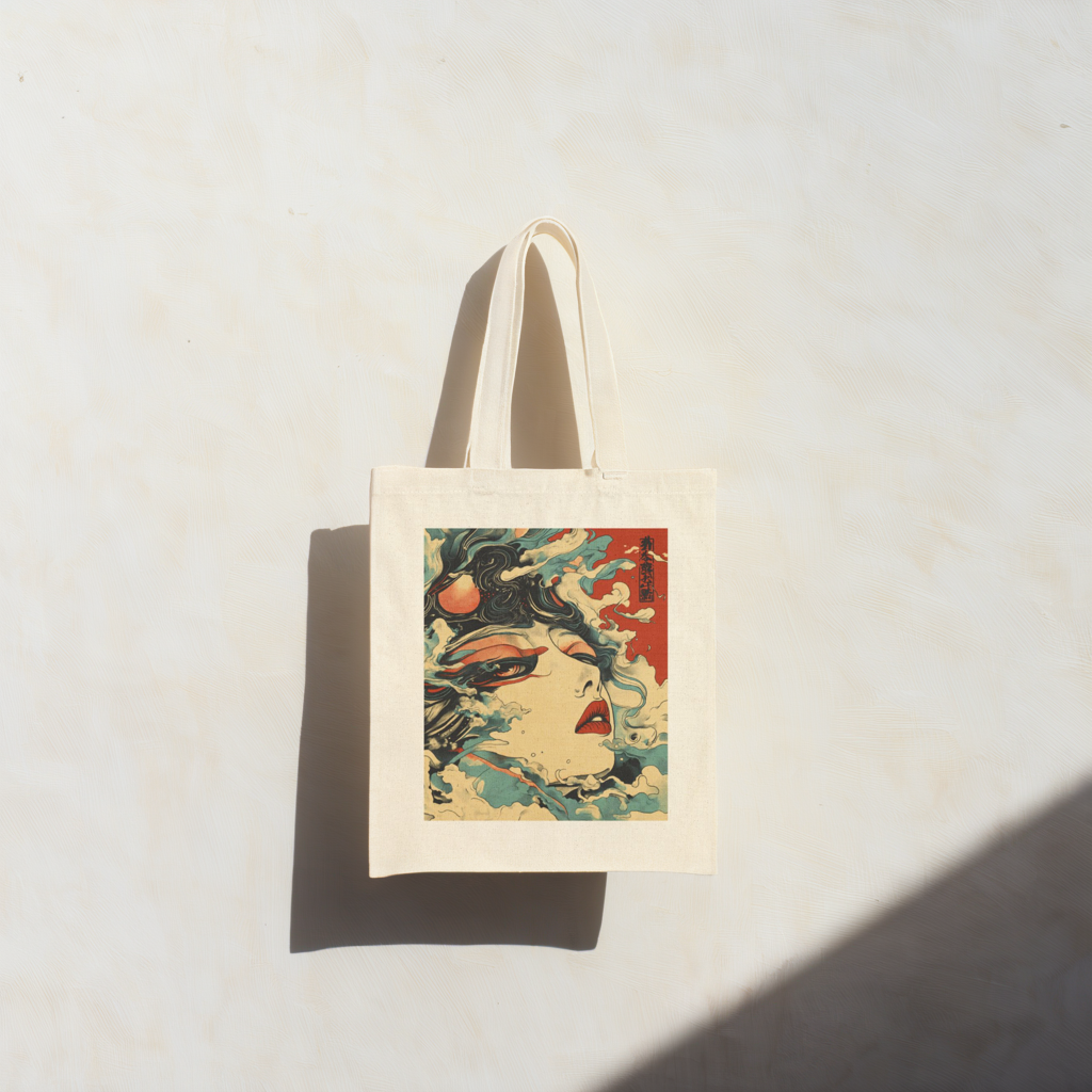 Geisha Dreams cotton bag